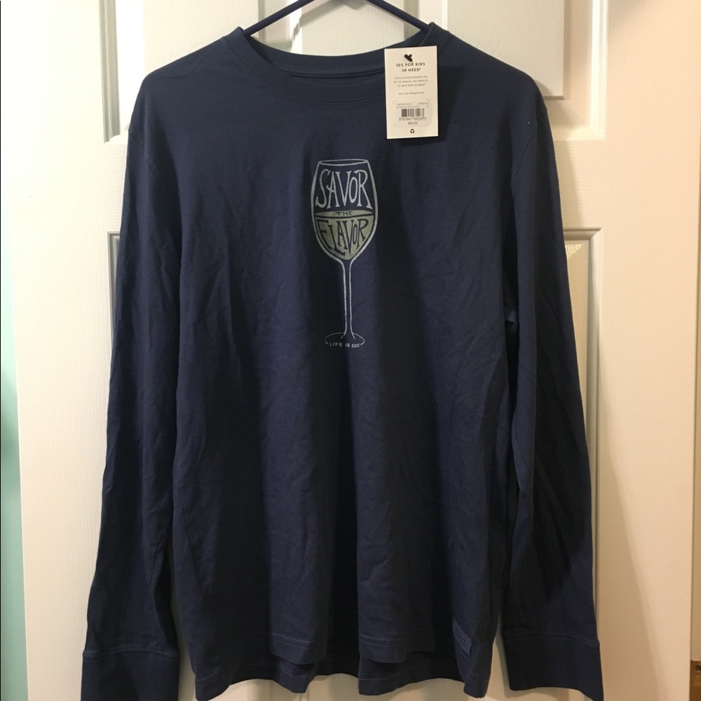Wine - Life is good long sleeve shirt